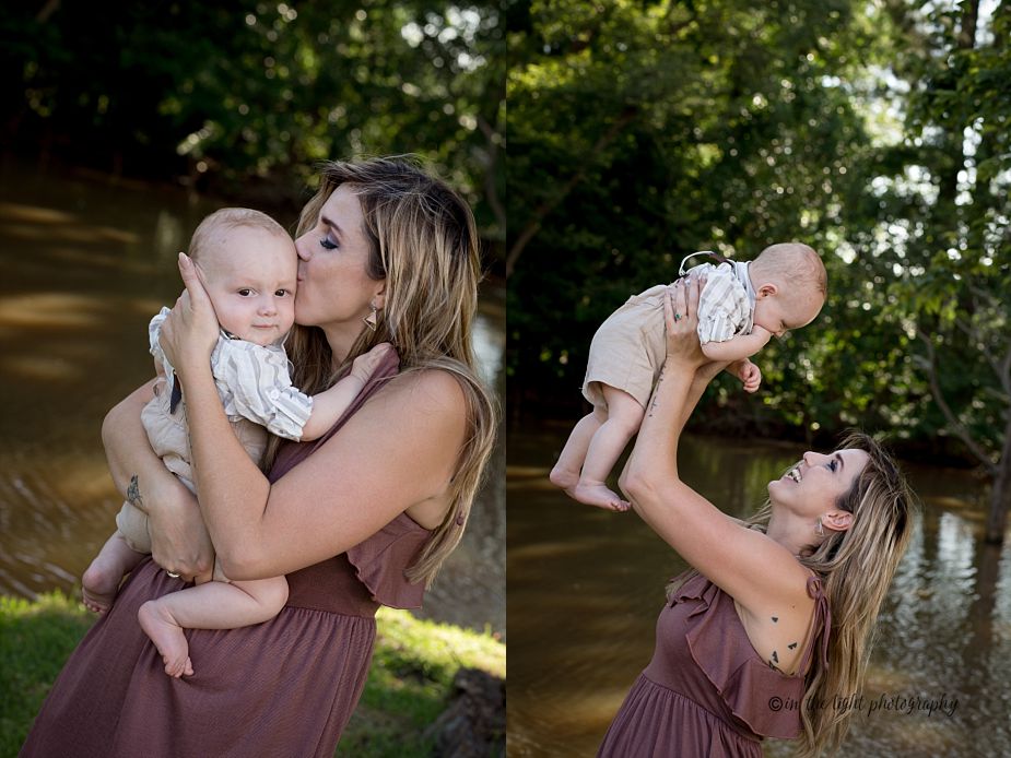 outdoors family photos at Irene dairy farm