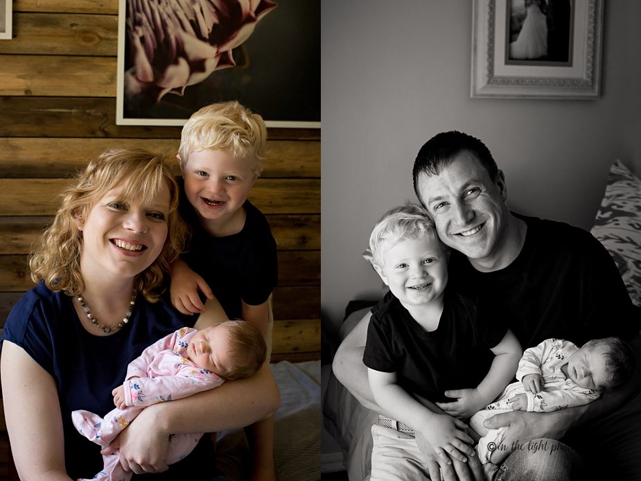 newborn baby and parents