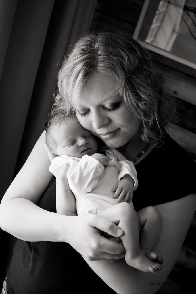 newborn baby and mom