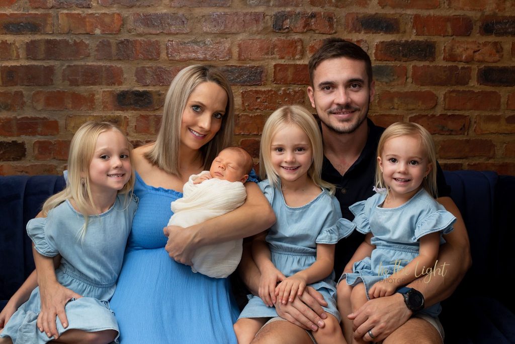 Newborn baby boy and family at their home during his newborn session in Centurion.