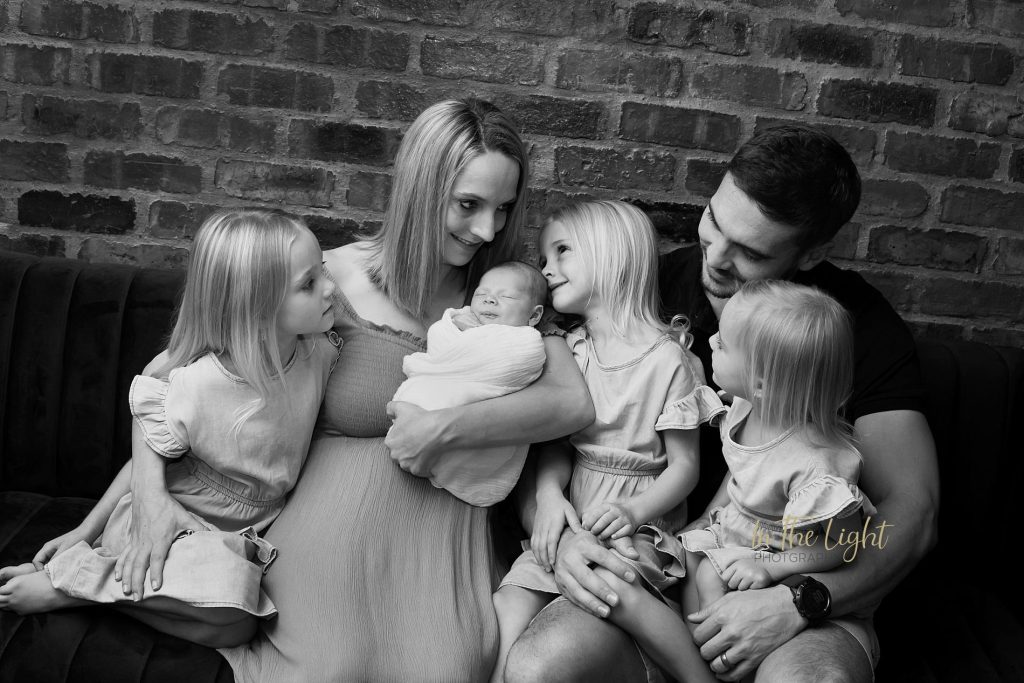 Newborn baby boy and family at their home during his newborn session in Centurion.