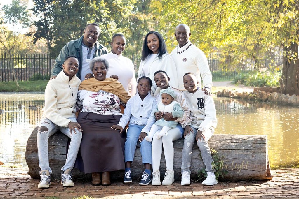 Extended family session in Autumn taken at Irene Dairy Farm.